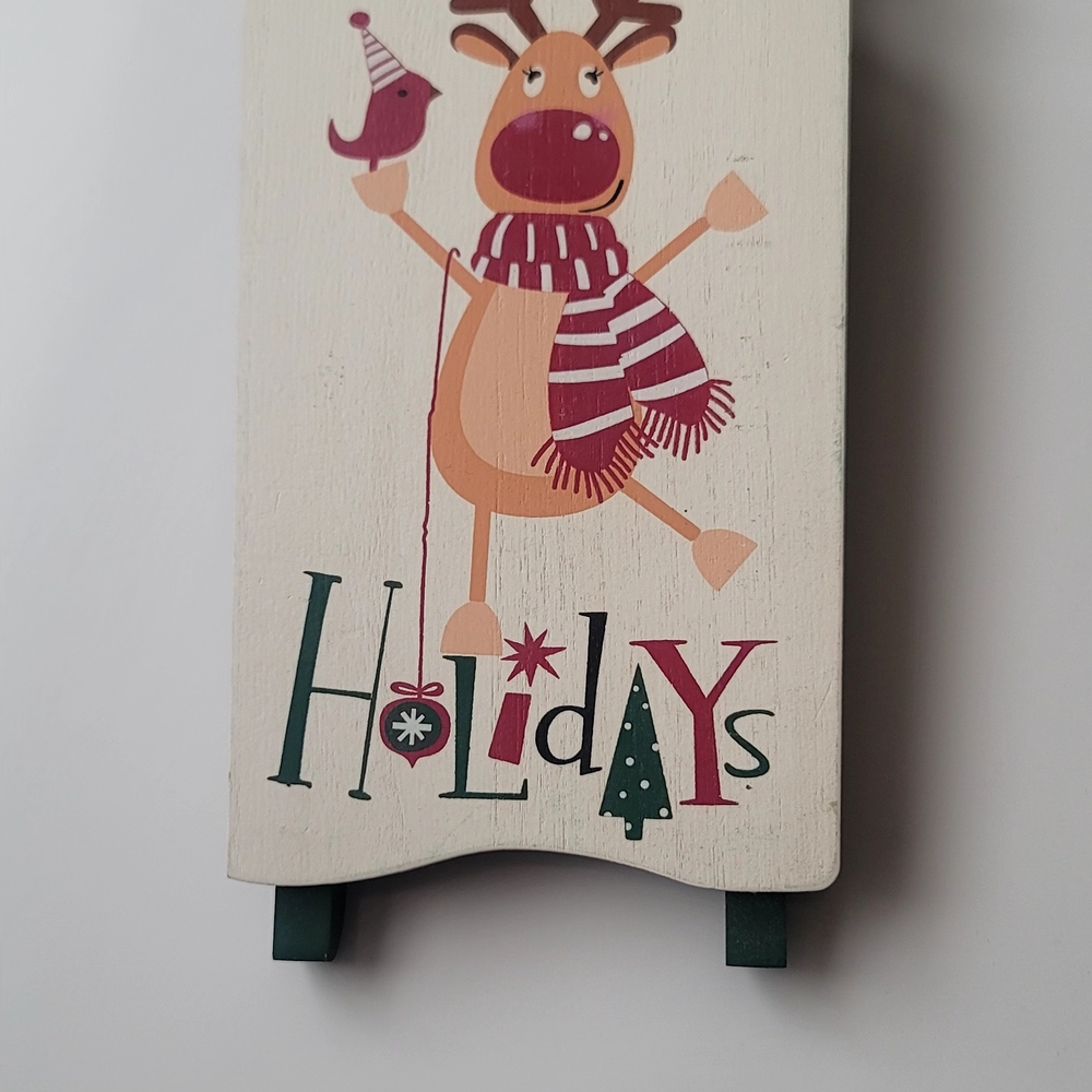 #0027-Festive Reindeer Holiday Wall Decor